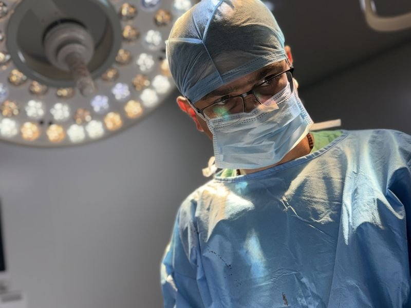 Dr Prabhat Yaji in the operating theatre at ARC Cancer Hospital, Bengaluru